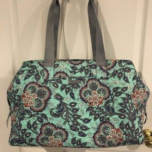 Vera Bradley Weekend bag, hot iron sleeve and clear cosmetic bag. Carried 1 time